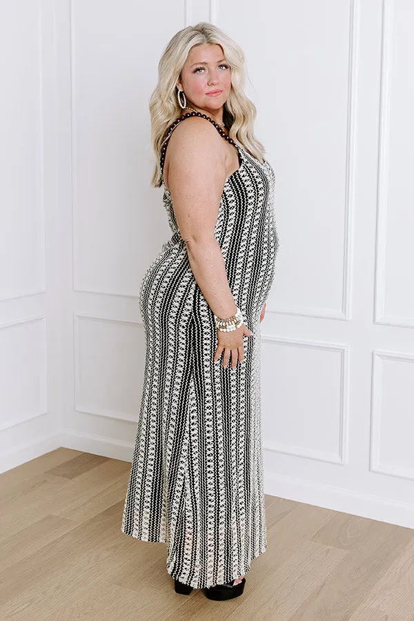 Acapulco Sunsets Knit Maxi Dress Curves