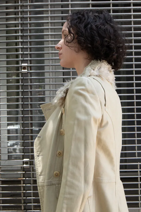ANN DEMEULEMEESTER LEATHER COAT