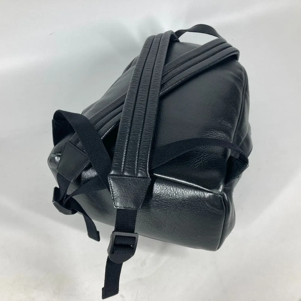 BALENCIAGA Backpack 552379 leather black Everyday logo mens