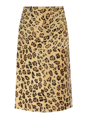 Carolyn Leopard Skirt
