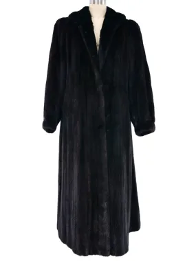 Chocolate Mink Maxi Coat