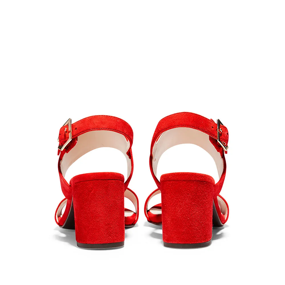 Cole Haan Avani City Sandal 5mm Aura Orange Suede