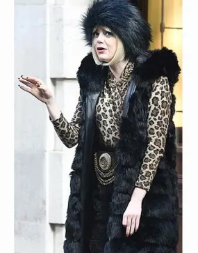 Cruella 2021 Emma Stone Fur Coat | Cruella De Vil Fur Coat