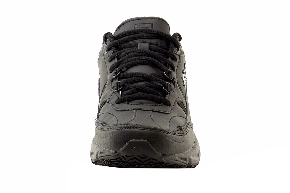 Fila Men's Memory Workshift Sneakers Slip Resistant Trainers Black Sz: 13