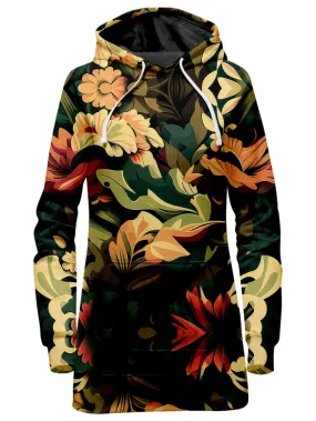 Floral Camo Hoodie Dress