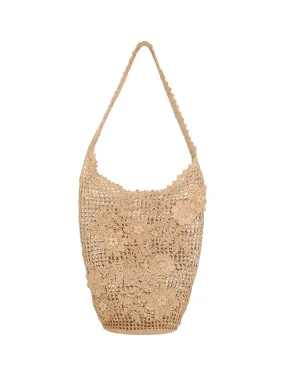 Floral Raffia Carry All