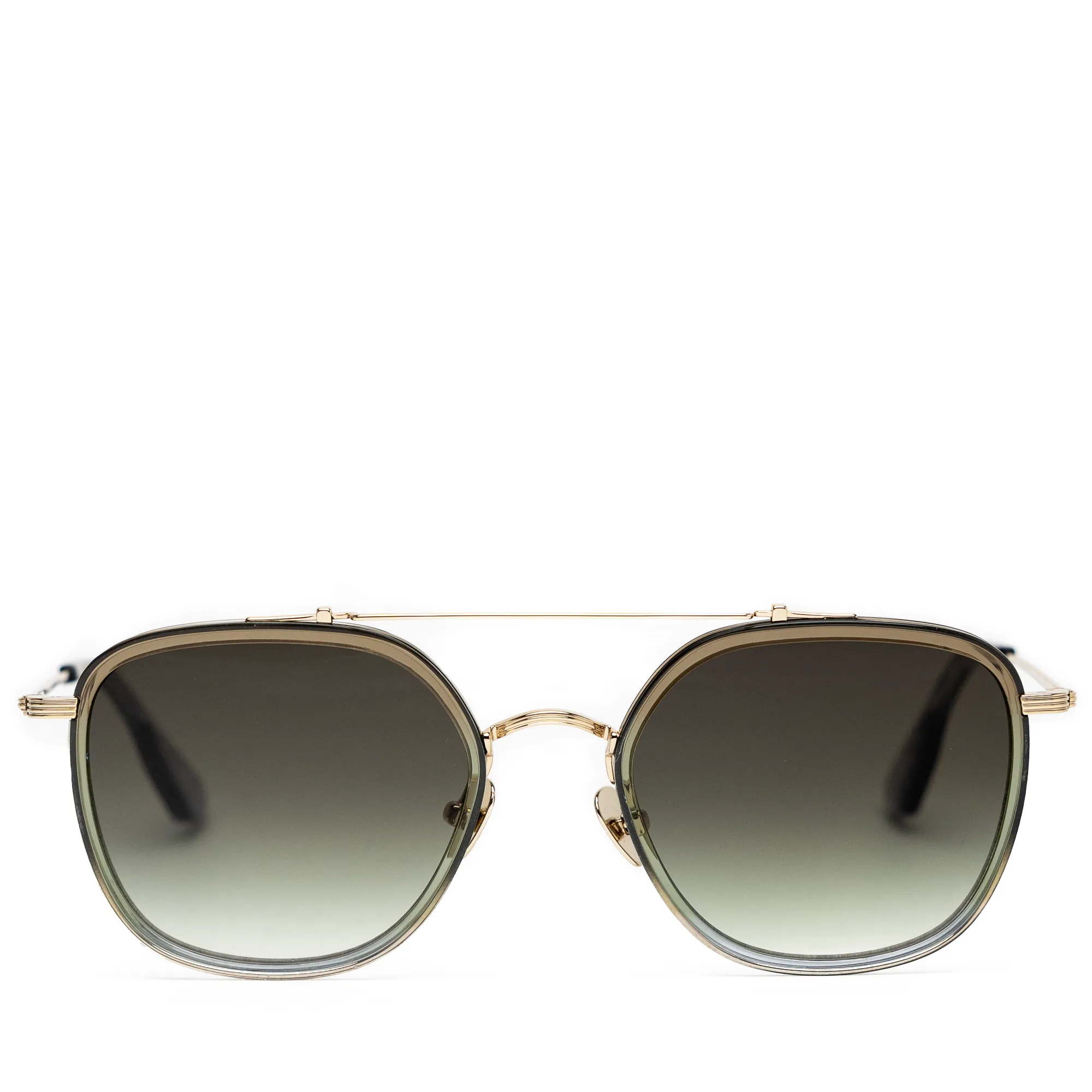 Krewe Austin Sunglasses - Matcha/Matte Black Fade 12K