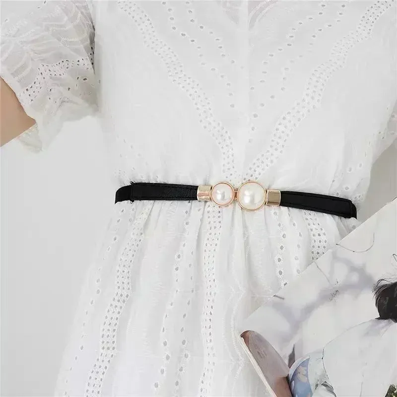 Leather Soft Dress Belt Wide Corset Cummerbunds Strap