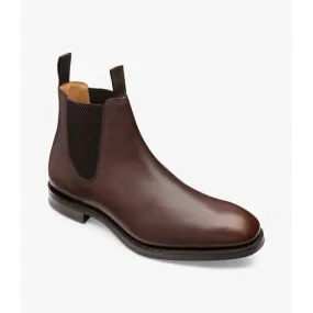 Loake Mens Chatsworth Dainite Sole in Dark Brown Waxy Leather