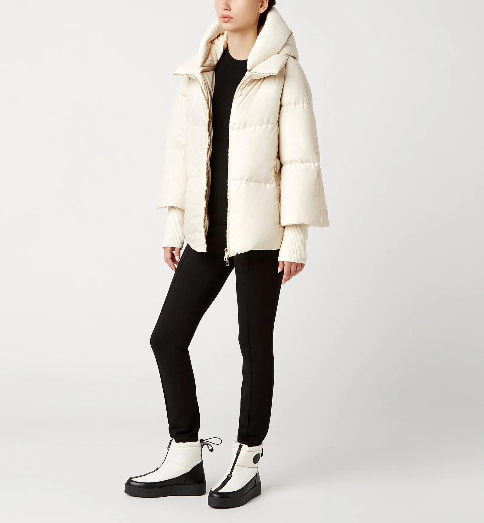 NYX HOODED SHORT PUFFER COAT