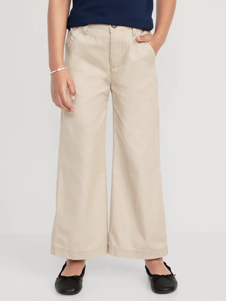 Old Navy High-Waisted Wide-Leg School Uniform Pants for Girls