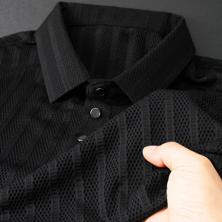 Polo en soie premium pour homme