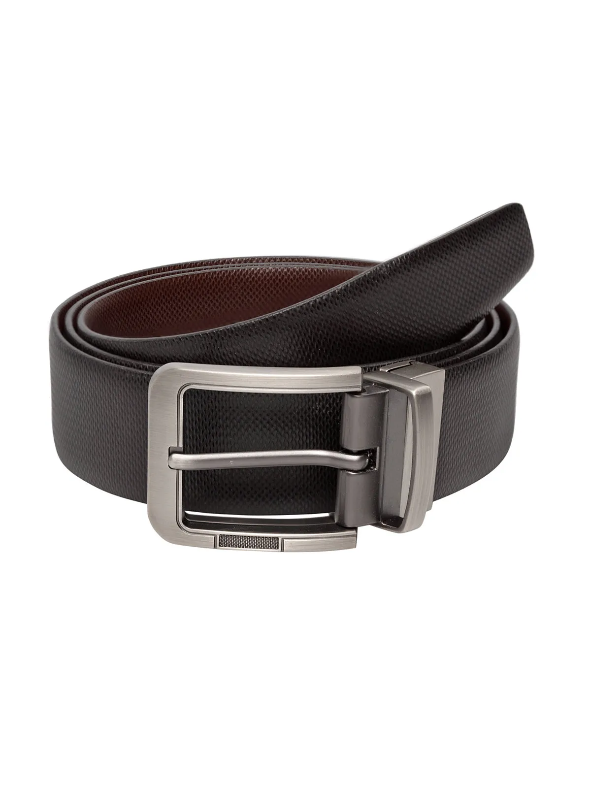 Teakwood Leathers Men Black & Brown Reversible Belt