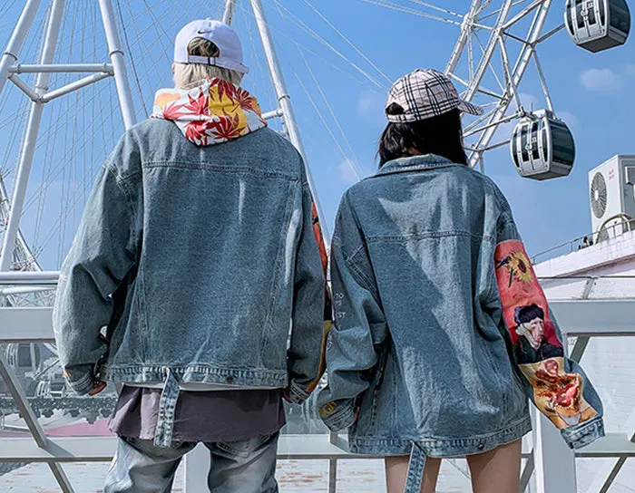 Vincent Van Gogh Embroidered Denim Jacket