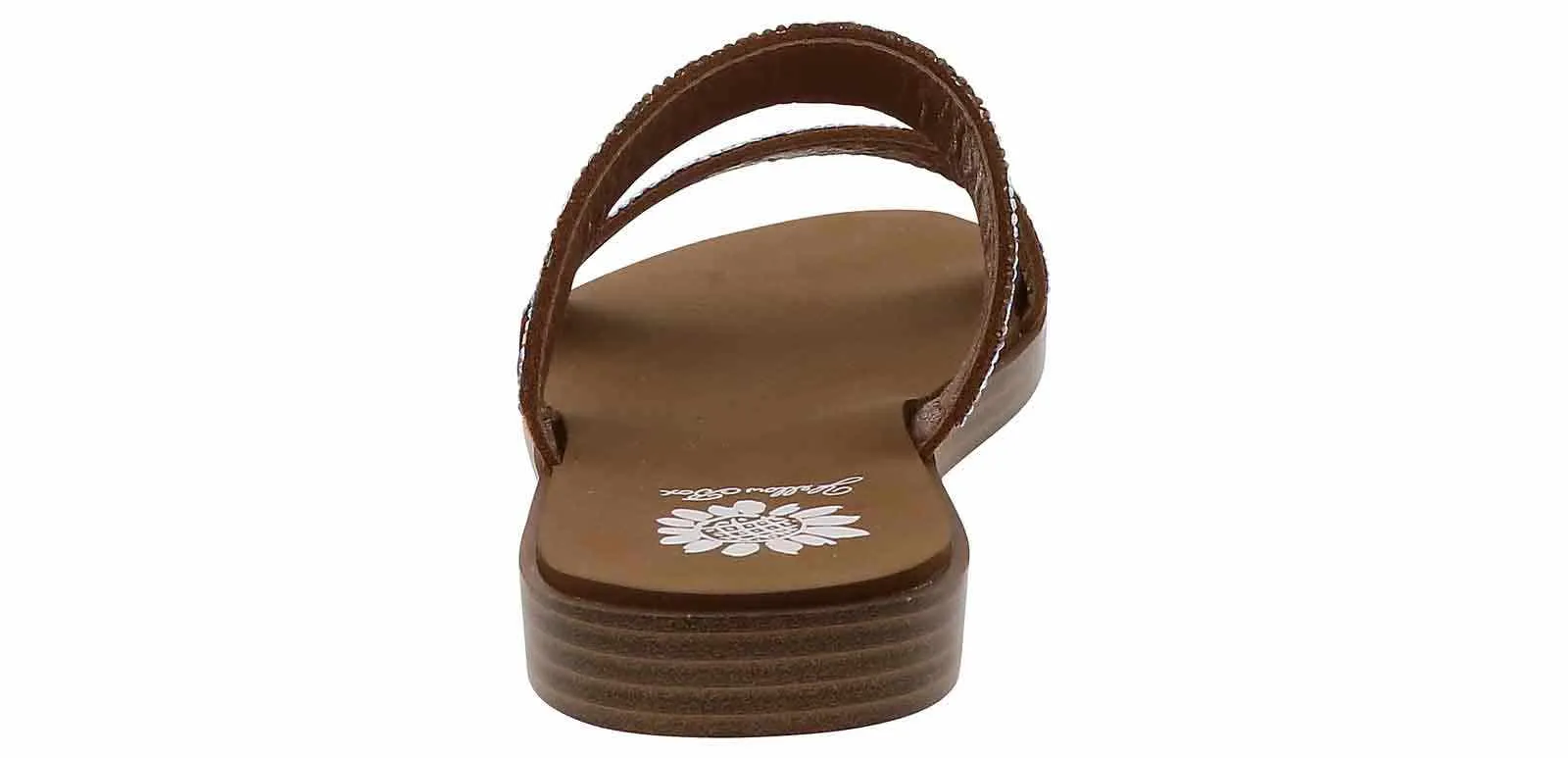 Yellow Box Dinda Brown 2 Band Women's Sandal
